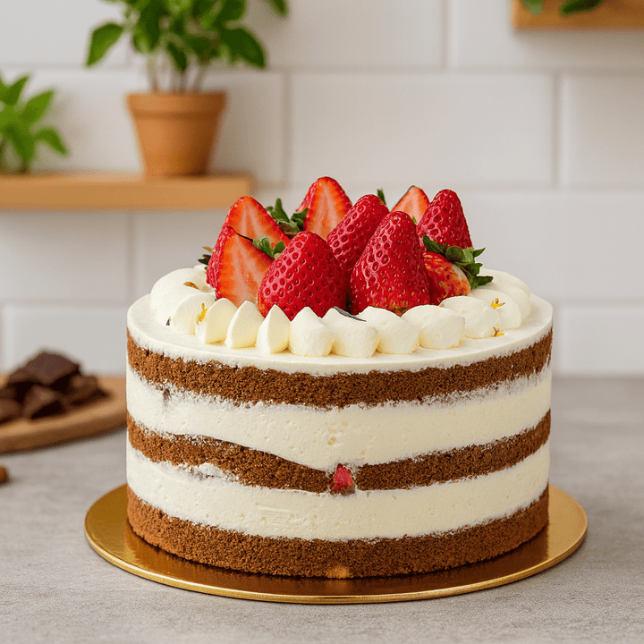 Keto Strawberry Cake (Sugar Free & Gluten Free) - Whole Cake (5 - days Pre - order) - SK Homemade Cakes
