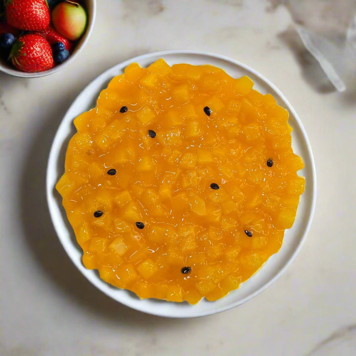Mango Passion Fruit Cheesecake - Whole Cake (5 - days Pre - order) - SK Homemade Cakes