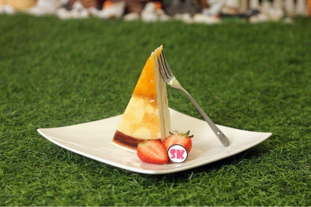Mango Peach Mille Crepe - 1pc Slice Cake (Available Daily) - SK Homemade Cakes