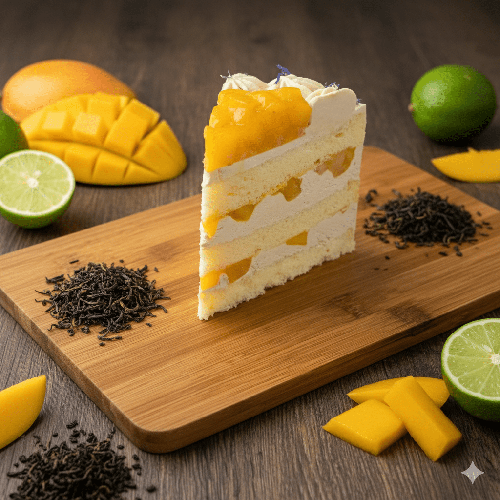 NEW! Wuyi Mango Lime Cake - Slice Cake (Available Daily) - SK Homemade Cakes