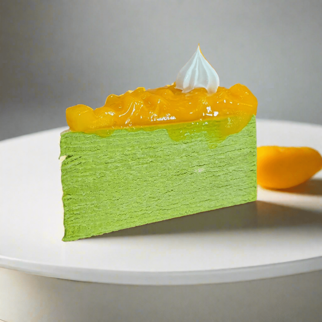 Niko Neko Ajisai 2.0 Matcha Mango Mille Crepe - 1 pc SLICE CAKE (Available Daily) - SK Homemade Cakes