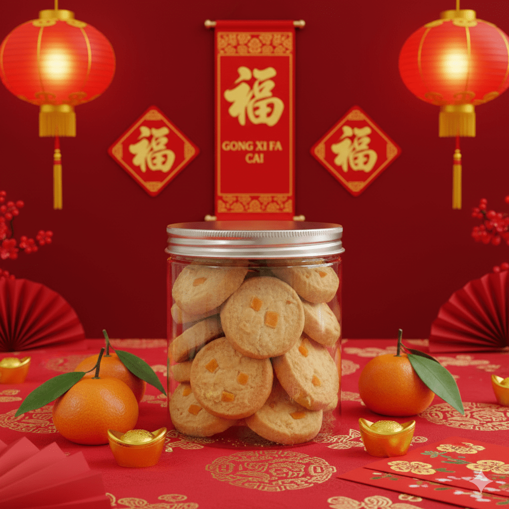 Orange Tangerine Butter Cookies - Eggless (Available Daily) - SK Homemade Cakes