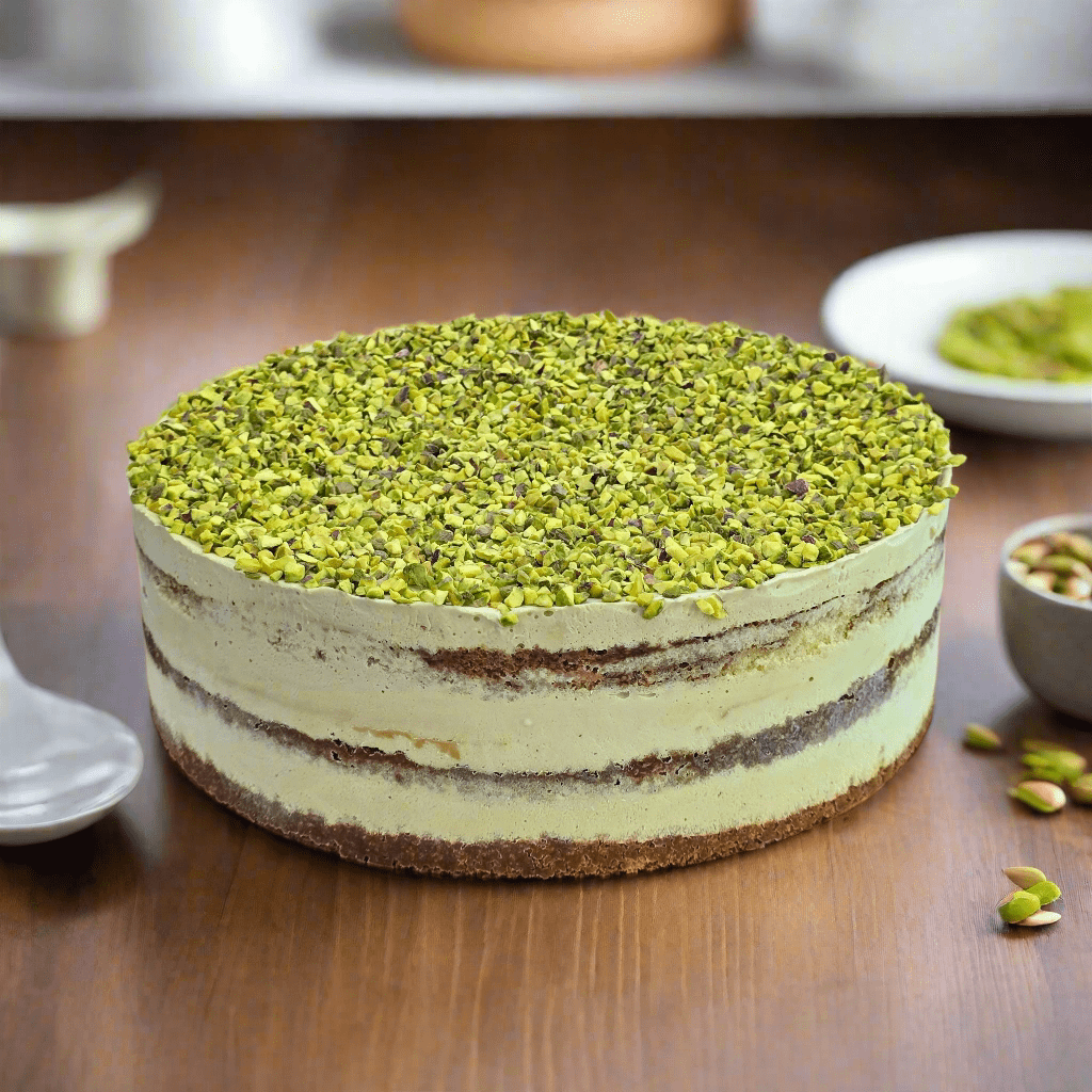 Pistachio Tiramisu Cake - 15cm Whole Cake (Available Daily) - SK Homemade Cakes