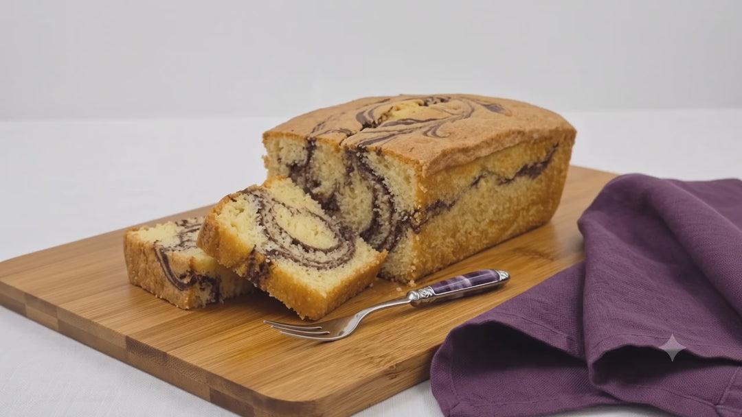 Gluten-Churn Chocolate Marble Butter Cake