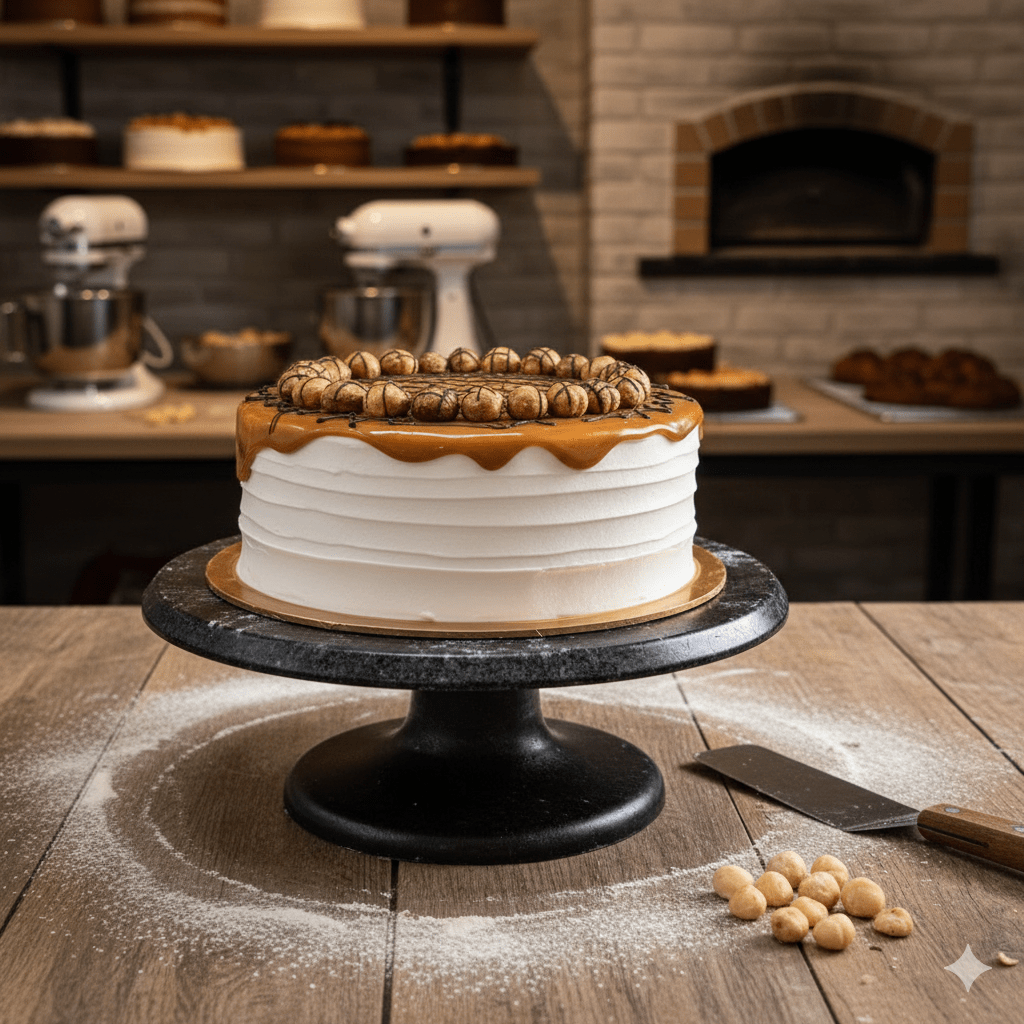 Salted Caramel Macadamia Cake - Whole Cake (5 - days Pre - order) - SK Homemade Cakes