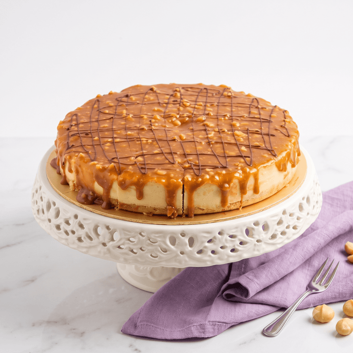 Salted Caramel Macadamia Cheesecake - Whole Cake (Available Daily) - SK Homemade Cakes