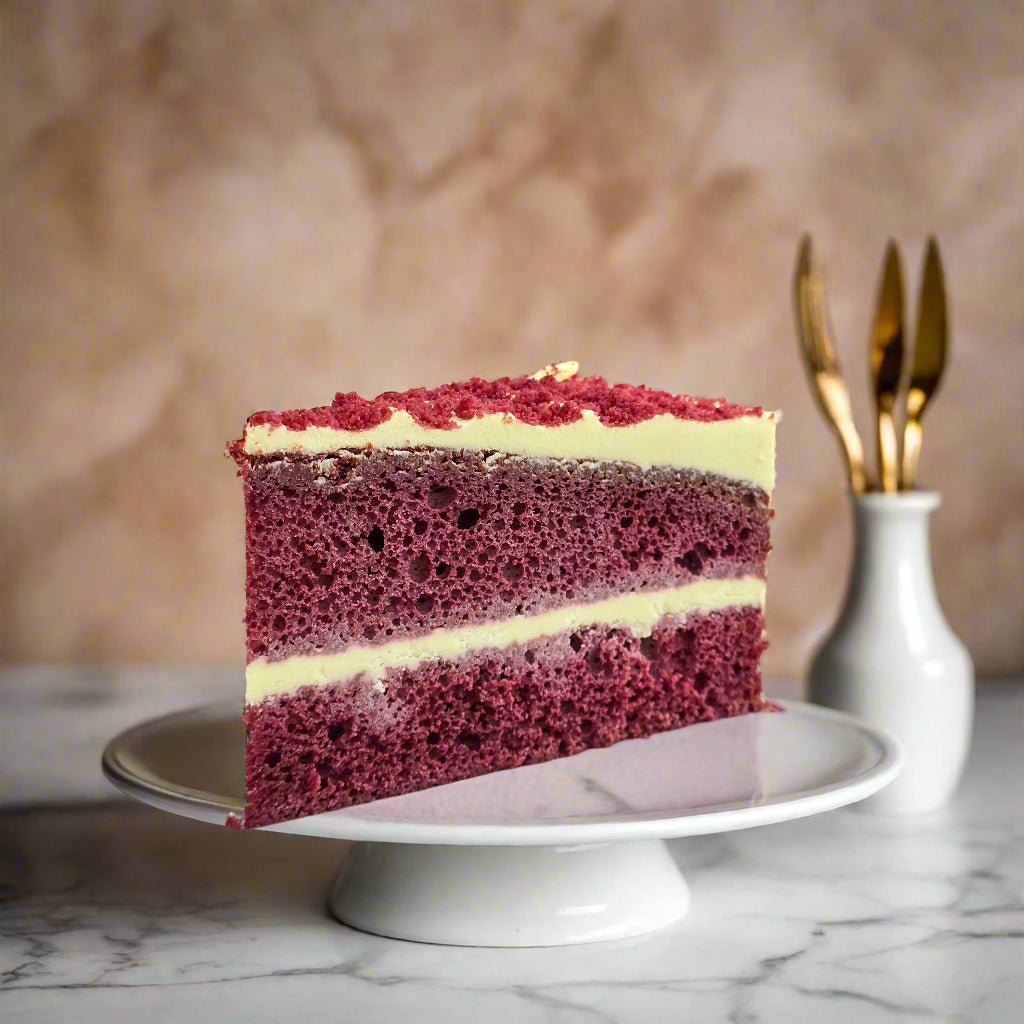 Satin Red Velvet Cake - 24cm Whole Cake (Available Daily) - SK Homemade Cakes