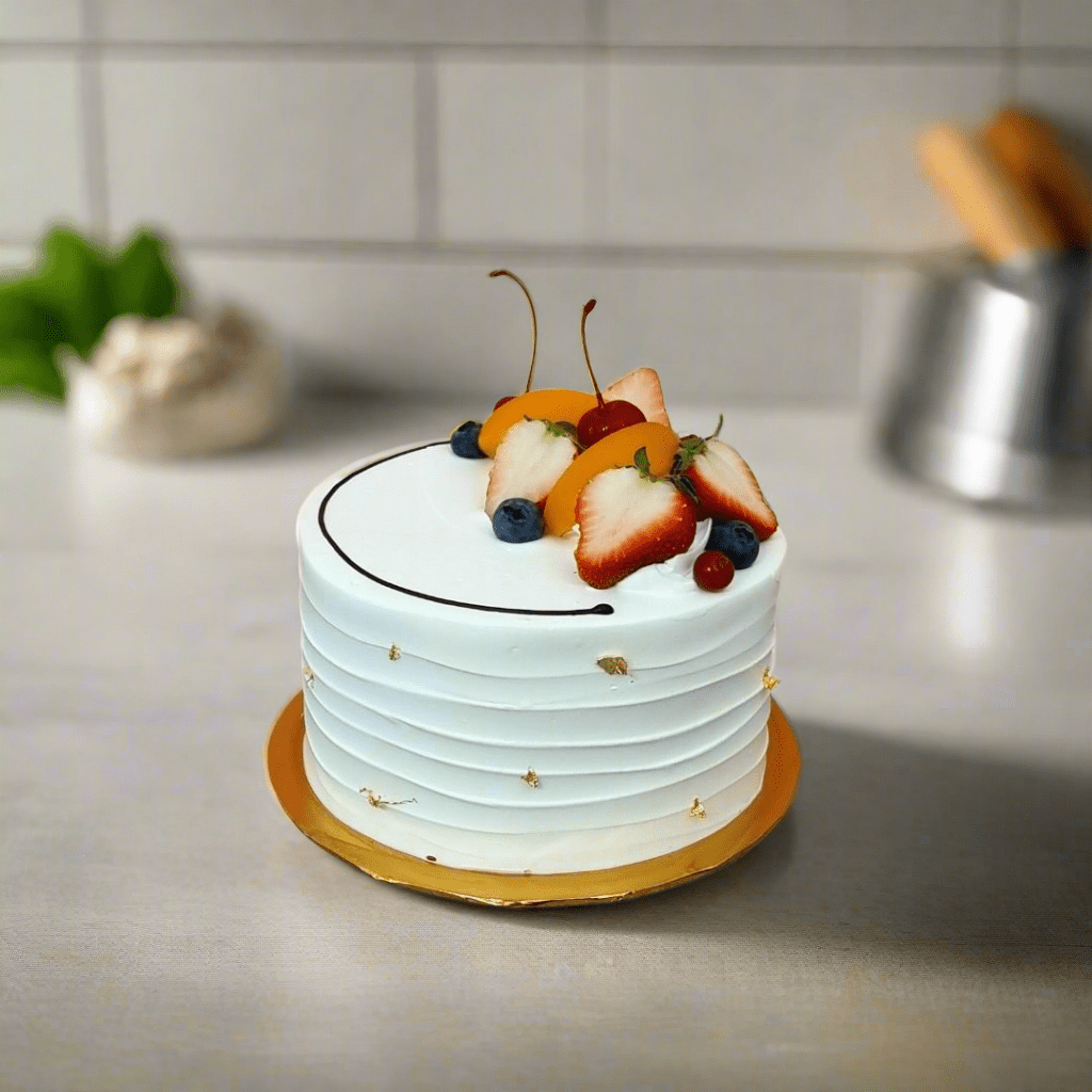 Vanilla Bean Ice Cream Cake (Eggless) - Whole Cake (7days Pre - order) - SK Homemade Cakes