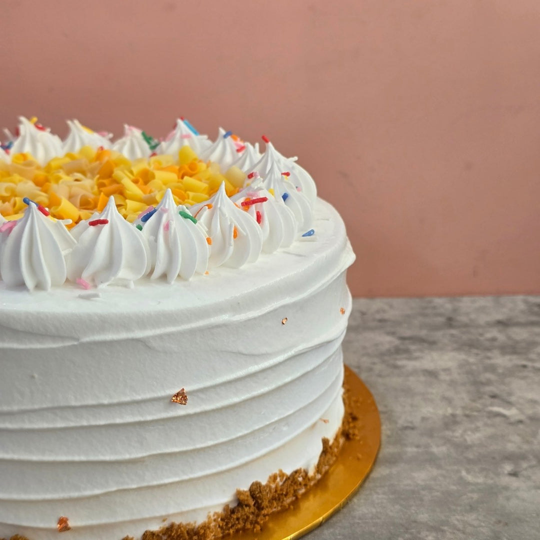 Vanilla Bean Ice Cream Cake (Eggless) - Whole Cake (7days Pre - order) - SK Homemade Cakes