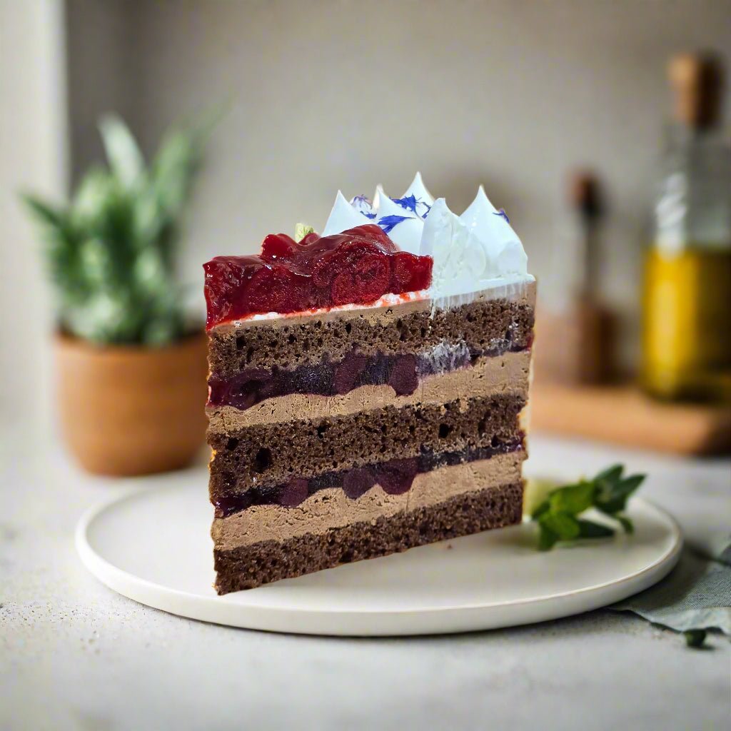 Vegan Black Forest - 1pc Slice Cake (Available Daily) - SK Homemade Cakes