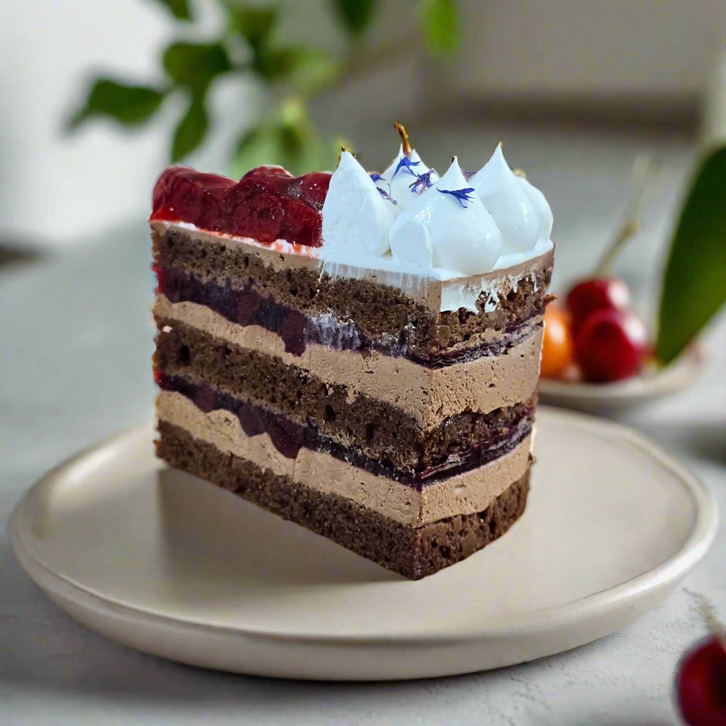 Vegan Black Forest - 1pc Slice Cake (Available Daily) - SK Homemade Cakes