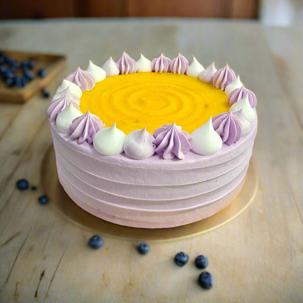 Vegan Blueberry Yuzu Cake - Whole Cake (5 - days Pre - order) - SK Homemade Cakes