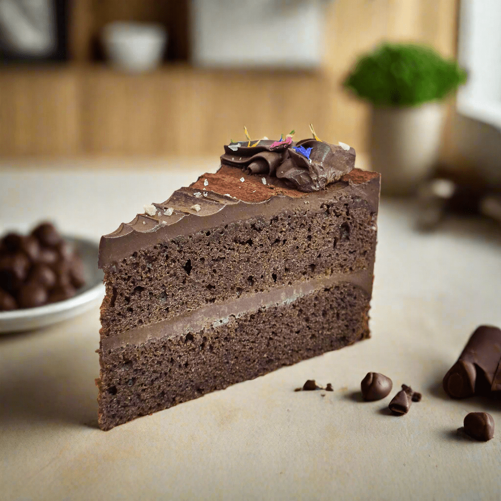 Vegan Chocolate Cake 1pc - Slice Cake (Available Daily) - SK Homemade Cakes