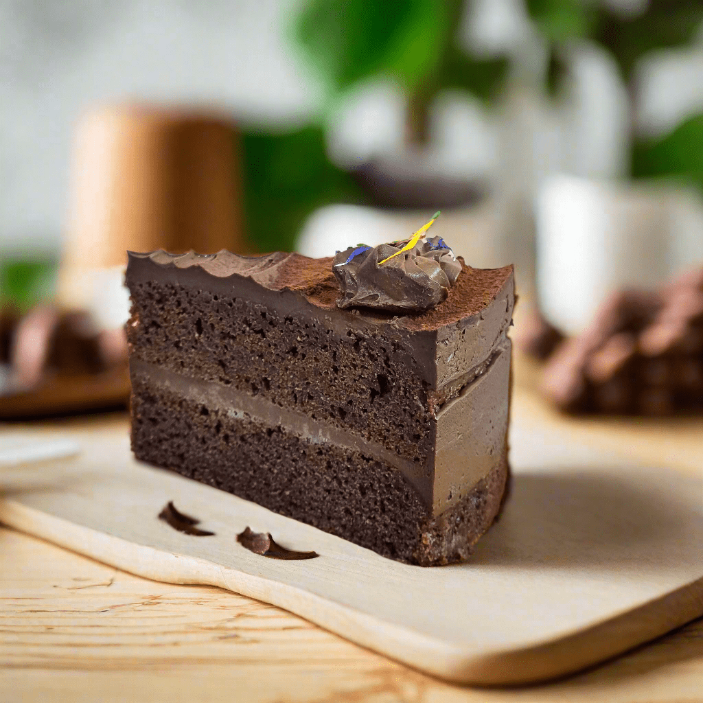 Vegan Chocolate Cake 1pc - Slice Cake (Available Daily) - SK Homemade Cakes