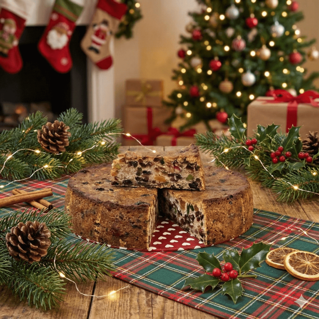 Vegan Christmas Pudding Fruit Cake - 1pc slice cake (Available Daily) - SK Homemade Cakes