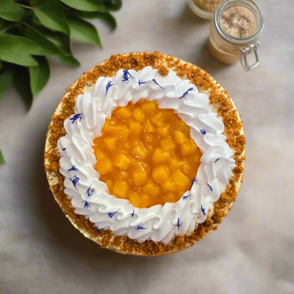 Vegan Mango Cake - 15cm Whole Cake (Available Daily) - SK Homemade Cakes