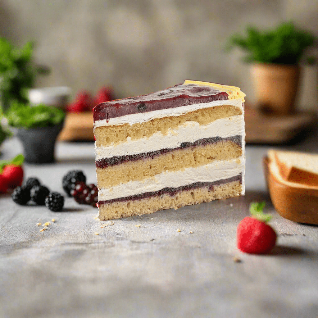 Vegan Mix Berry Cake - Whole Cake (5 - days Pre - order) - SK Homemade Cakes