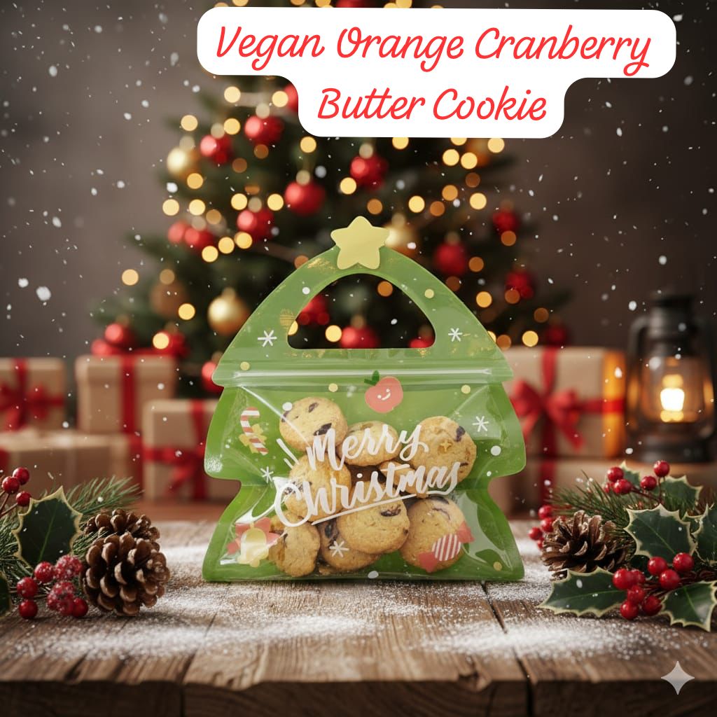 Vegan Orange Cranberry Butter Cookies - (Available Daily) - SK Homemade Cakes