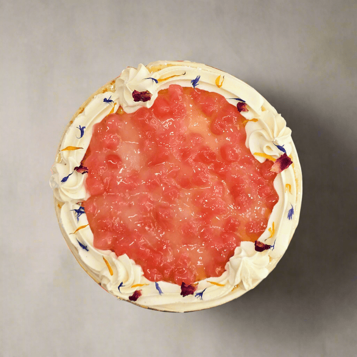 White Peach Oolong Tea Mille Crepe - 15cm Whole Cake (Available Daily) - SK Homemade Cakes