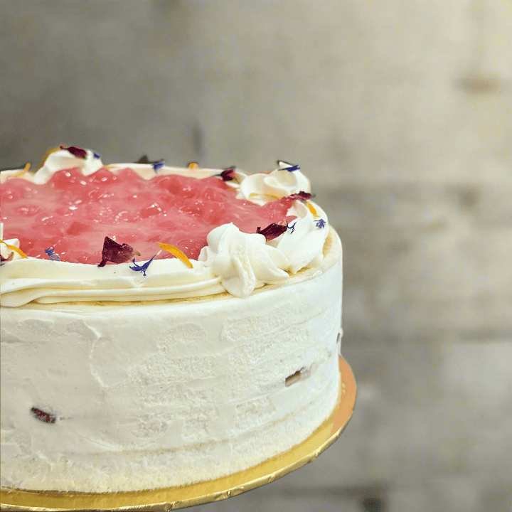 White Peach Oolong Tea Mille Crepe - 15cm Whole Cake (Available Daily) - SK Homemade Cakes