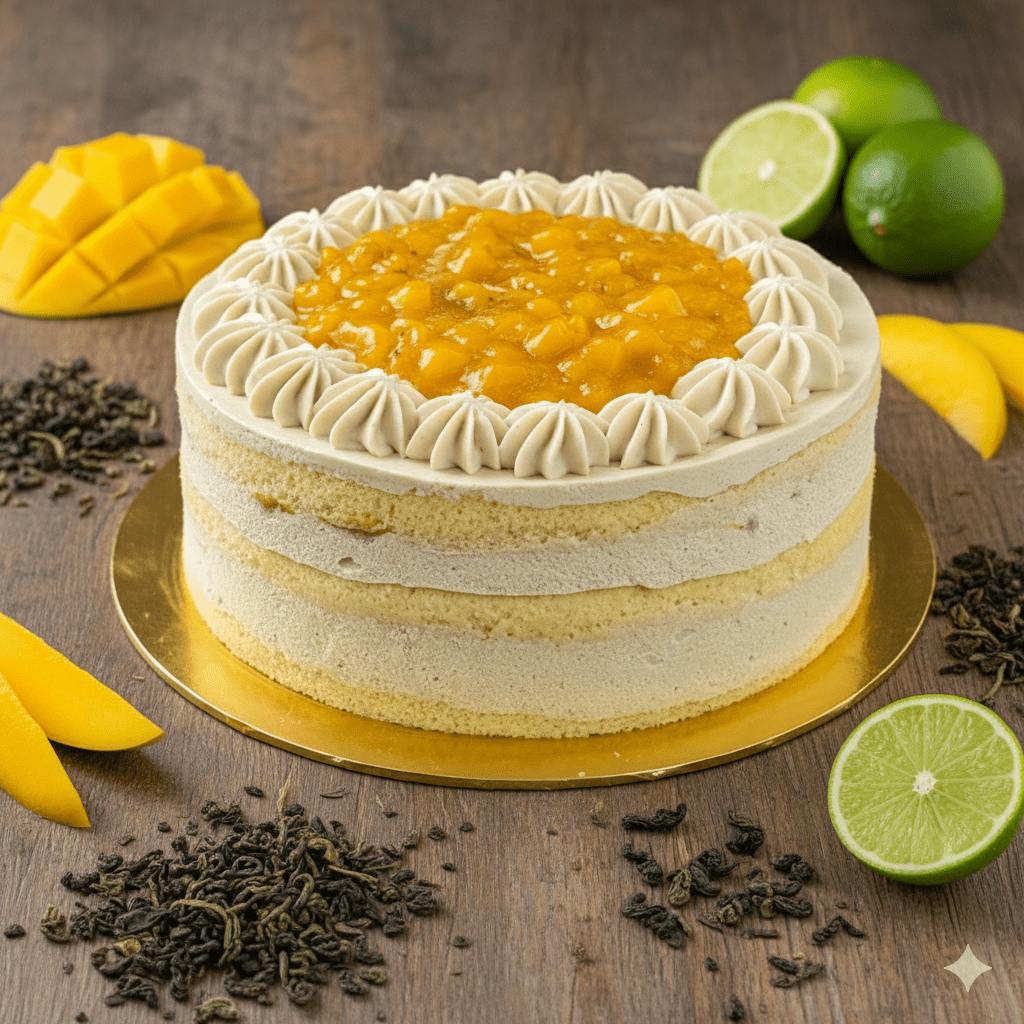 Wuyi Mango Lime Cake - 15cm Whole Cake (Available Daily) - SK Homemade Cakes