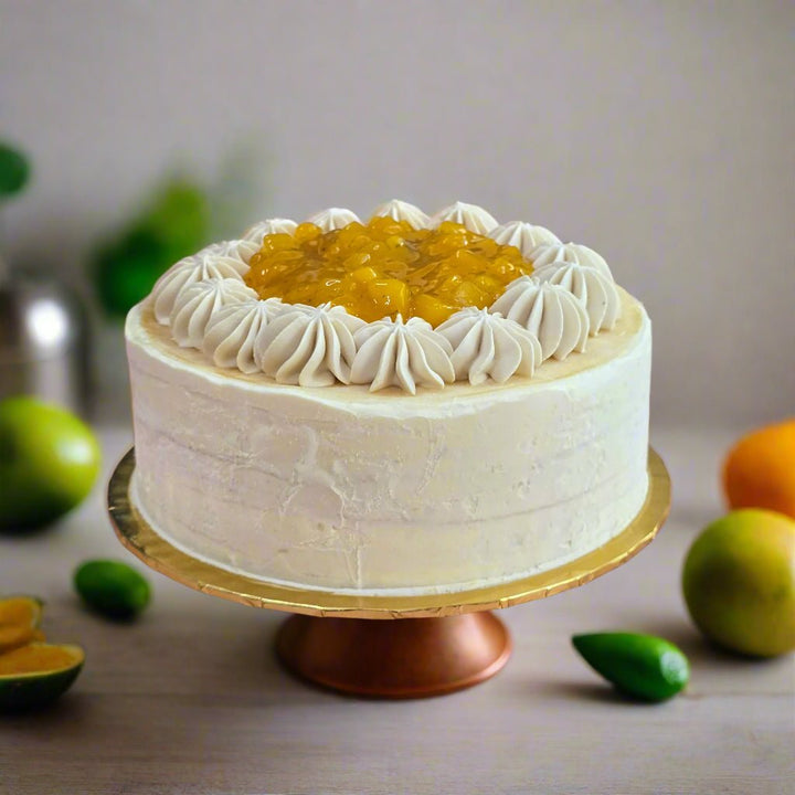 Wuyi Mango Lime Mille Crepes - Whole Cake (5 - days Pre - order) - SK Homemade Cakes