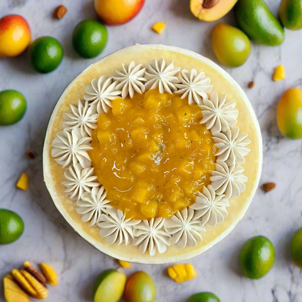 Wuyi Mango Lime Mille Crepes - Whole Cake (5 - days Pre - order) - SK Homemade Cakes