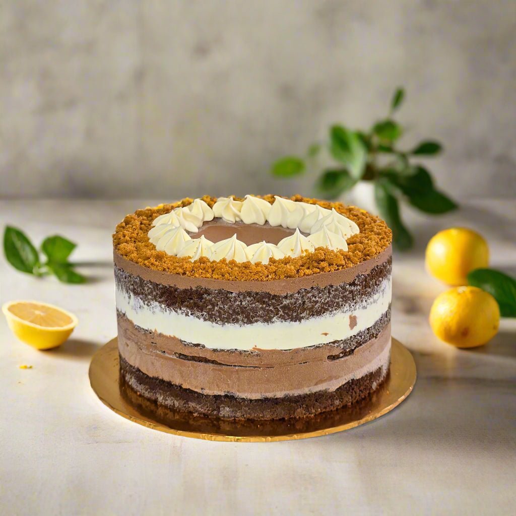 Yuzu Dark Chocolate Cake - Whole Cake (5 - days Pre - order) - SK Homemade Cakes