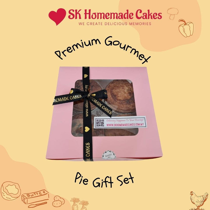 4pc Gourmet Pie Combo Gift Box (Available Daily) - SK Homemade Cakes-4pc Chicken Mushroom--