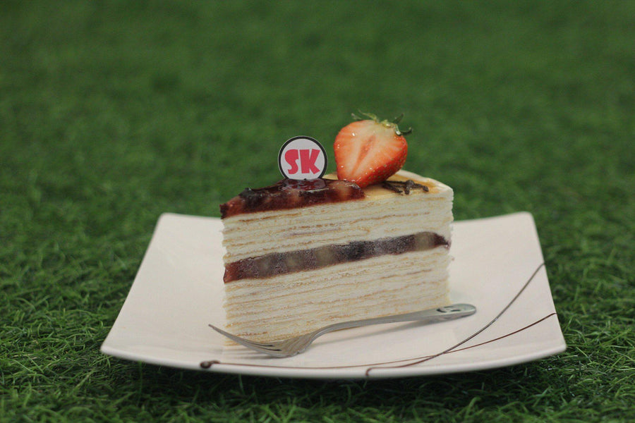 Apple Blueberry Mille Crepe - 15cm Whole Cake (Available Daily) - SK Homemade Cakes-Small 15cm--