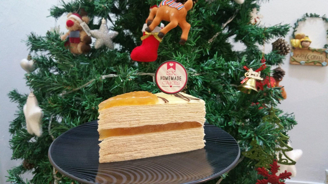 Apple Mille Crepe - Whole Cake (5-days Pre-order) - SK Homemade Cakes-Small 15cm--
