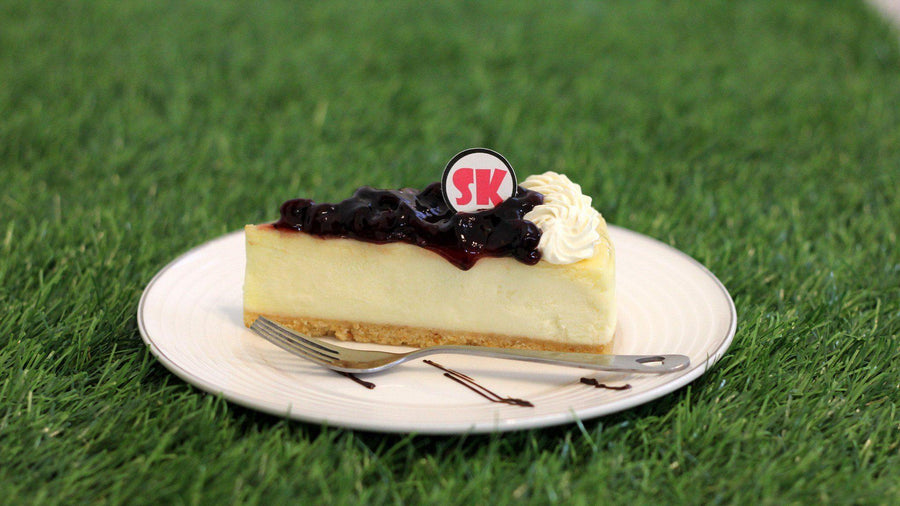 Blueberry Yogurt Cheesecake (Low Fat) - Whole Cake (Available Daily) - SK Homemade Cakes-Small 15cm--