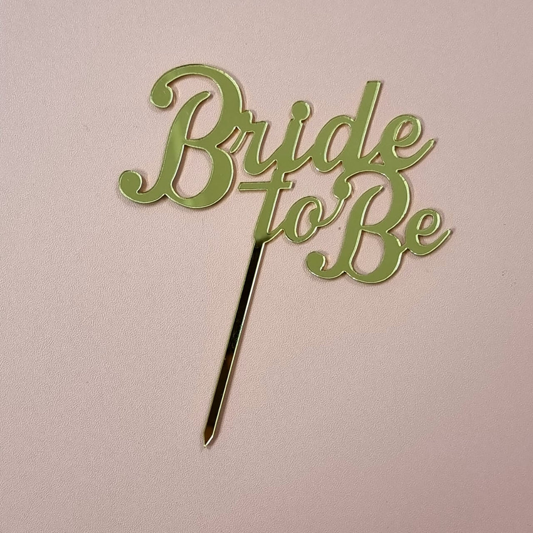 Cake Topper - Arcylic(Wedding, Anniversary, Love & Thank You) - SK Homemade Cakes-Bride To Be--