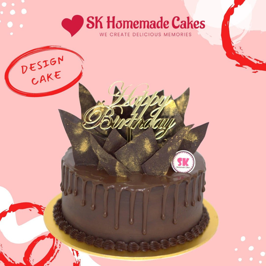 Chocolate Addiction - 15cm Design Cake (2-days Pre-order) - SK Homemade Cakes-Chocolate Cake--