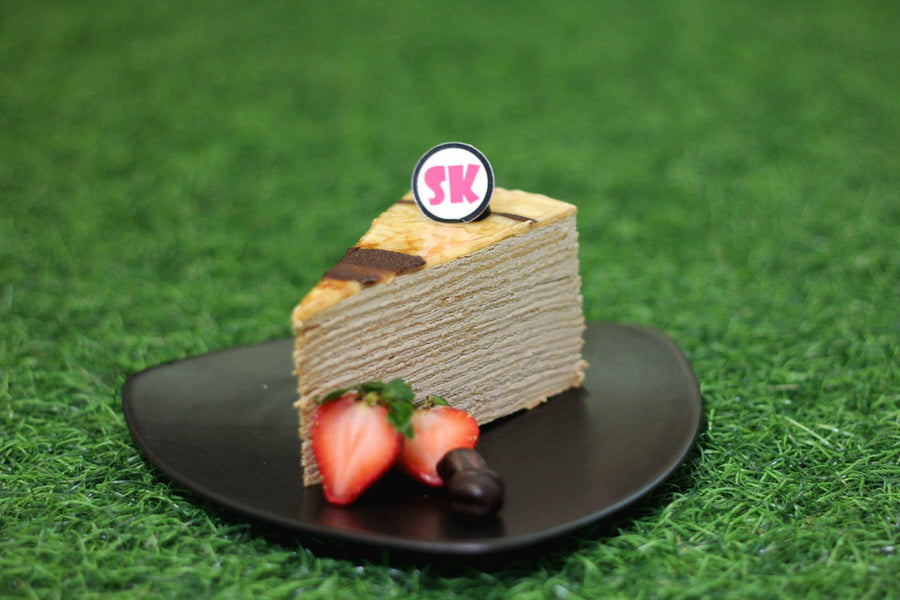Coffee Addict Mille Crepes - Whole Cake (5-days Pre-order) - SK Homemade Cakes-Small 15cm--