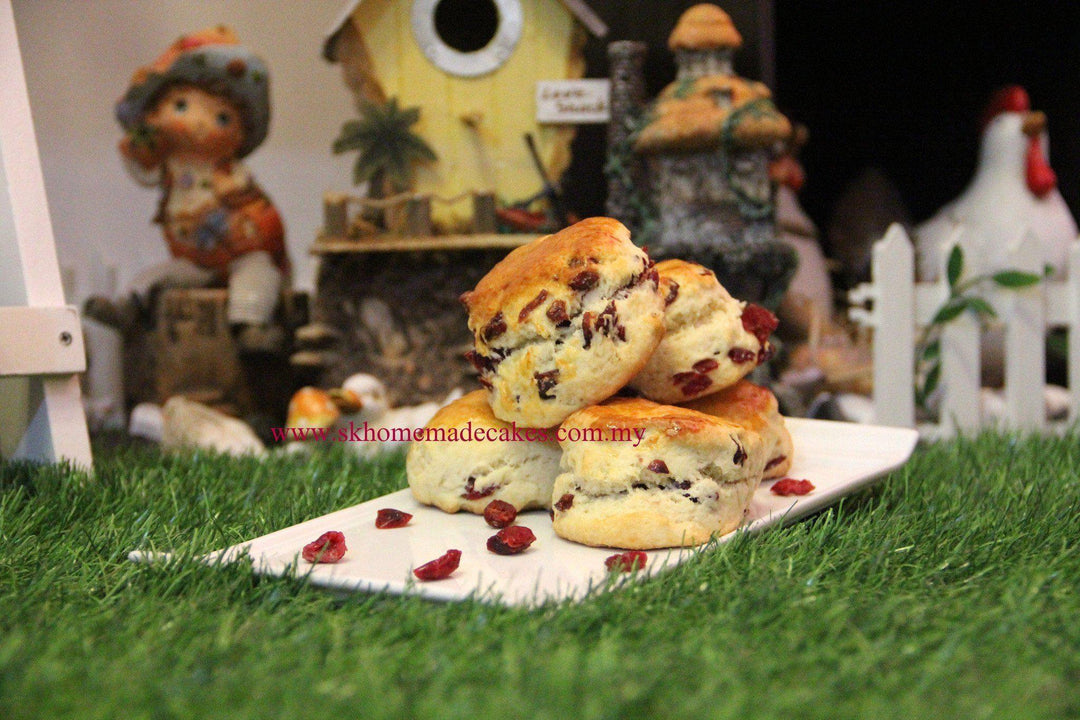 Cranberry Scones (Available Daily) - SK Homemade Cakes-1pc-Frozen-