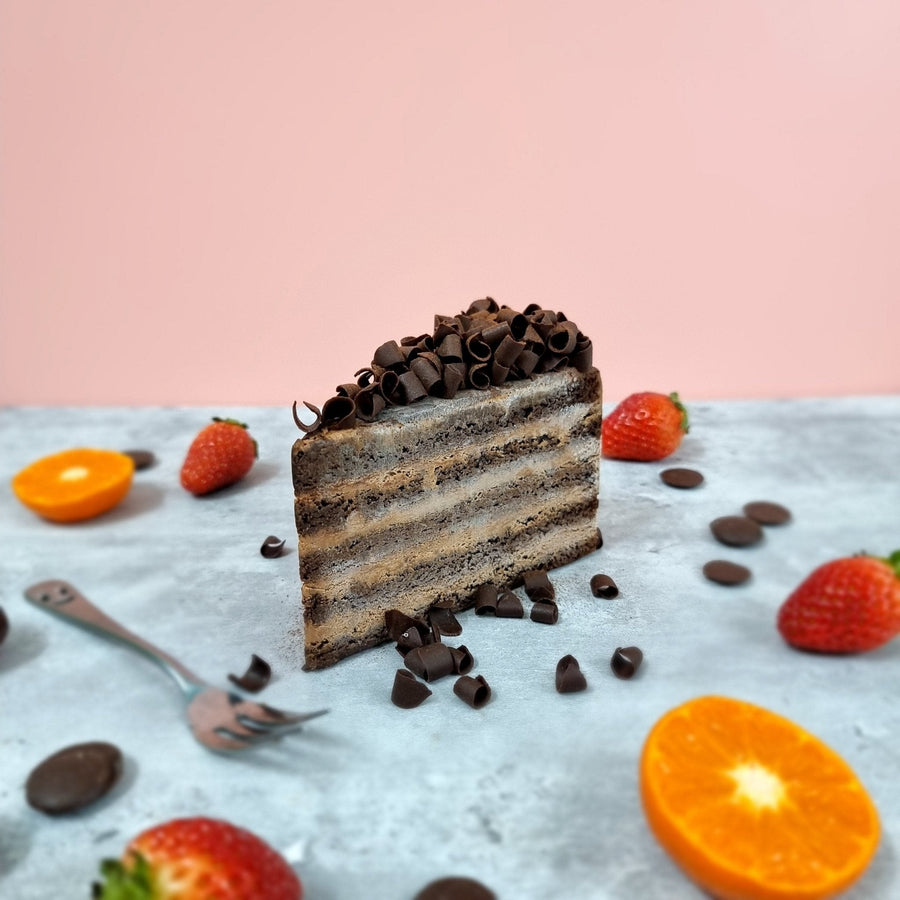 Dark 65% Chocolate Cake - 24cm Whole Cake (Available Daily) - SK Homemade Cakes-Large 24cm--