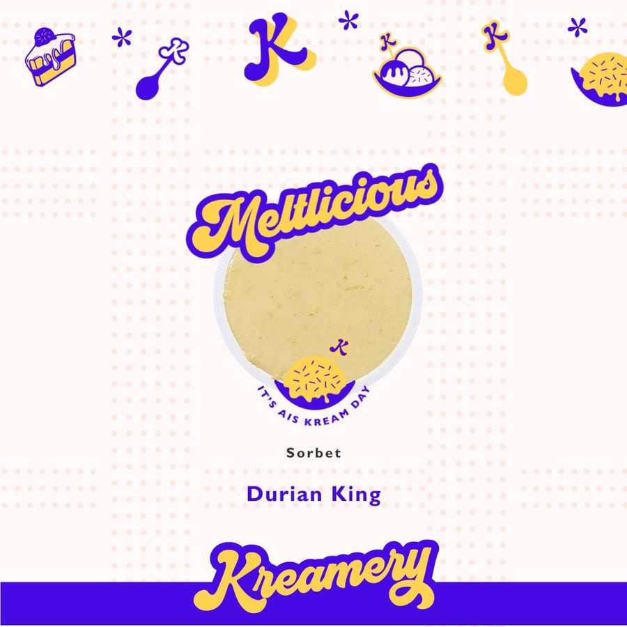 Durian King Sorbet -Available Daily - SK Homemade Cakes-130ml--