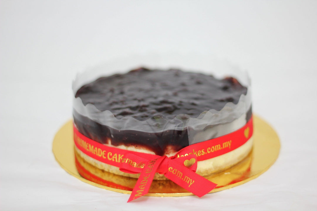 Eggless Blueberry Cheesecake - Whole Cake (5-days Pre-order) - SK Homemade Cakes-Small 15cm--