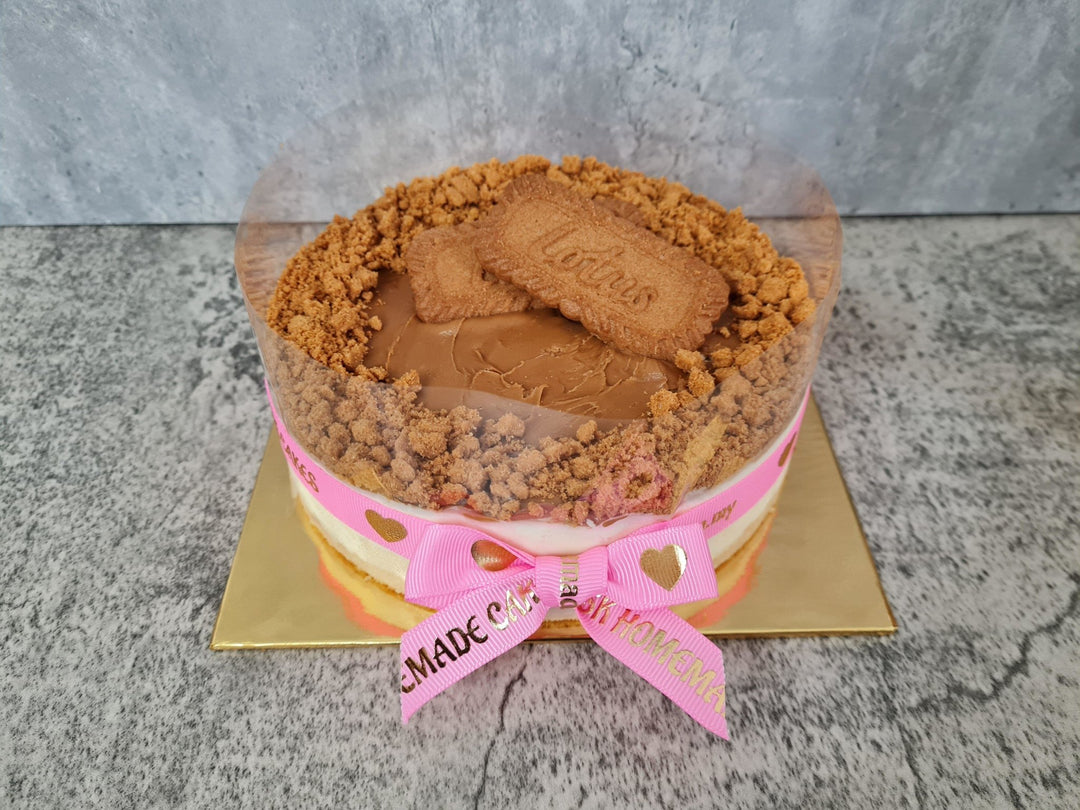 Eggless Lotus Biscoff Cheesecake- Whole Cake (Available Daily) - SK Homemade Cakes-Small 15cm--