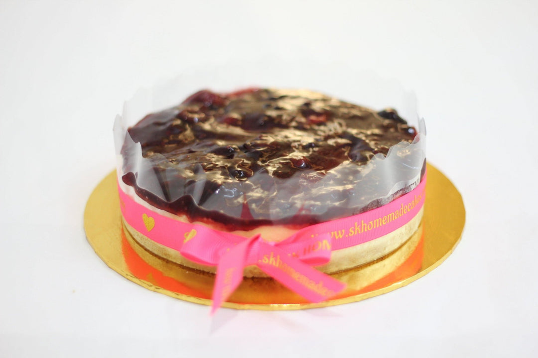 Eggless Mix Berry Cheesecake - Whole Cake (5-days Pre-order) - SK Homemade Cakes-Small 15cm--