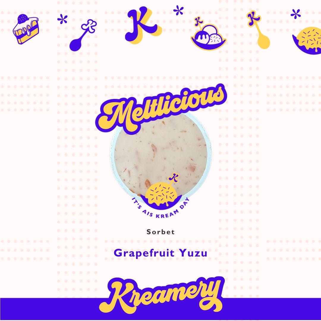 Grapefruit Yuzu Sorbet - Available Daily - SK Homemade Cakes-130ml--