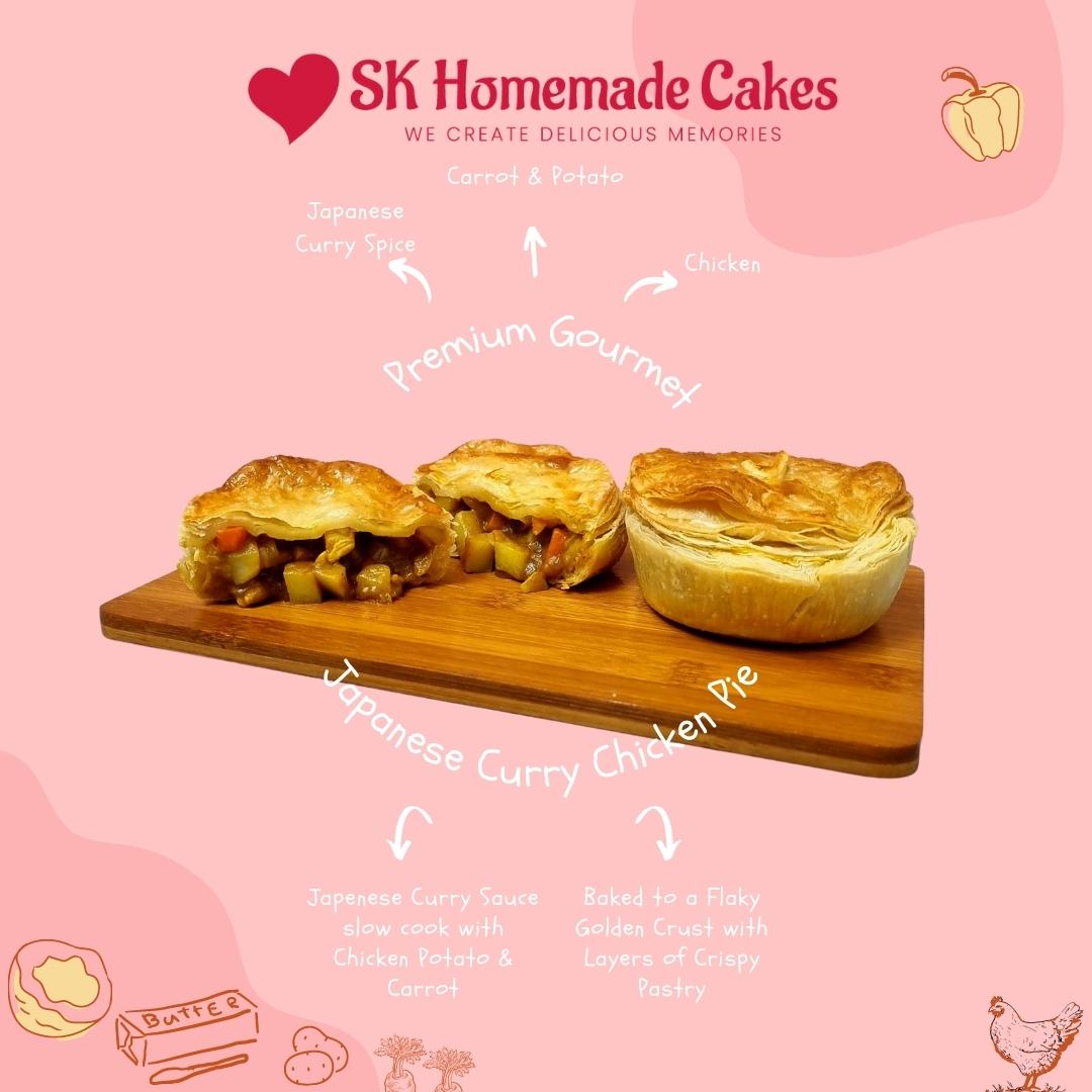 Japanese Curry Chicken Pie (Available Daily) - SK Homemade Cakes-1pc-Ready To Eat-