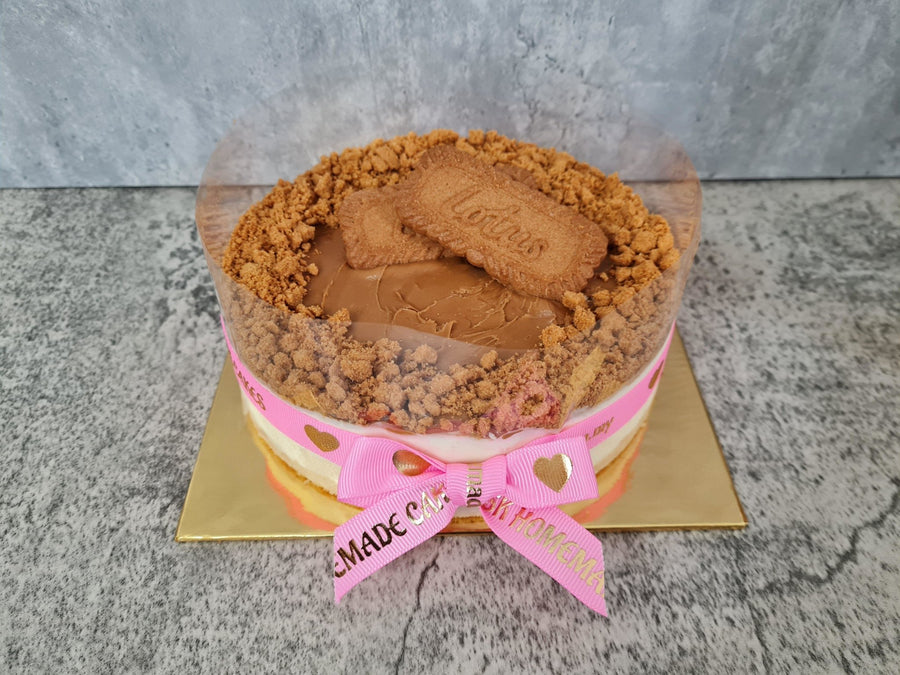 Lotus Biscoff Chilled Cheesecake- Whole Cake (Available Daily) - SK Homemade Cakes-Small 15cm--