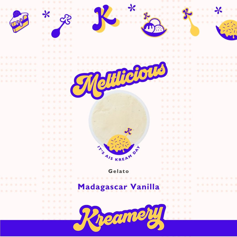 Madagascar Vanilla Gelato - Available Daily - SK Homemade Cakes-130ml--