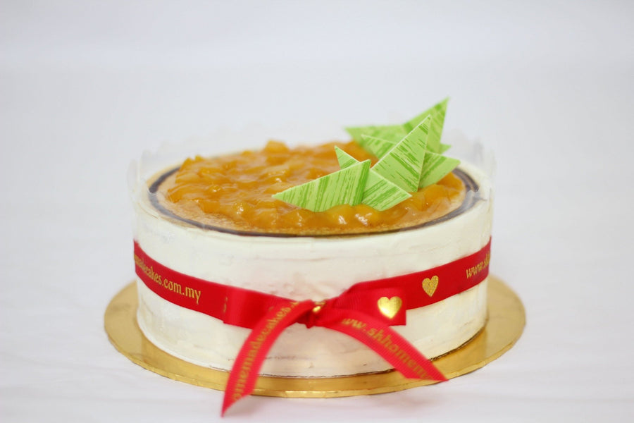 Mango Mille Crepe - Whole Cake (5-days Pre-order) - SK Homemade Cakes-Small 15cm--