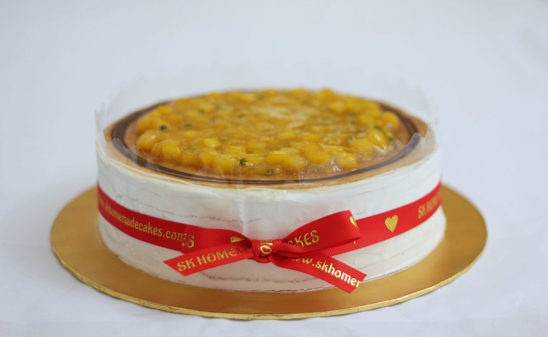 Mango Passionfruit Mille Crepe - Whole Cake (Available Daily) - SK Homemade Cakes-Small 15cm--