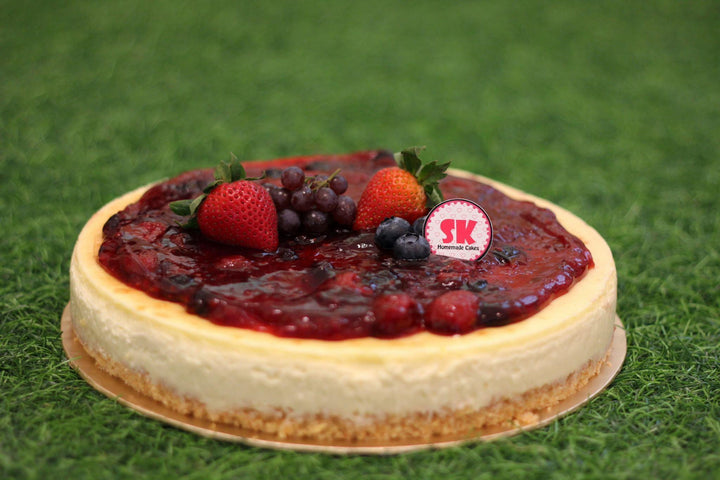 Mix Berry Cheesecake - Whole Cake (Available Daily) - SK Homemade Cakes-Small 15cm--