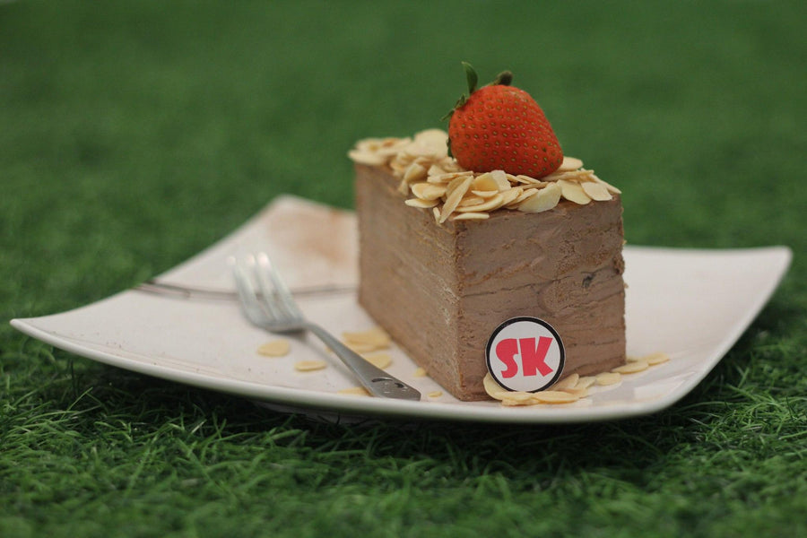 Mocha Almond Mille Crepe - Whole Cake (5-days Pre-order) - SK Homemade Cakes-Small 15cm--