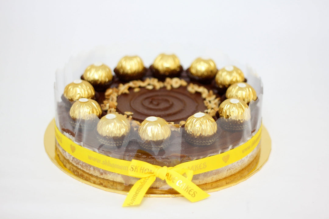 Nutella Ferrero Rocher Cheesecake - Whole Cake (5-days Pre-order) - SK Homemade Cakes-Medium 20cm--